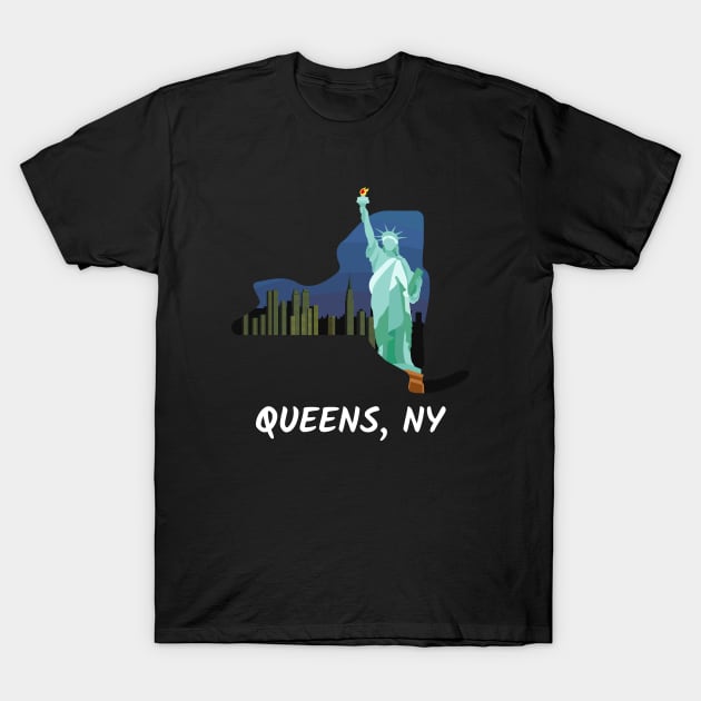 Queens, New York T-Shirt by A Reel Keeper